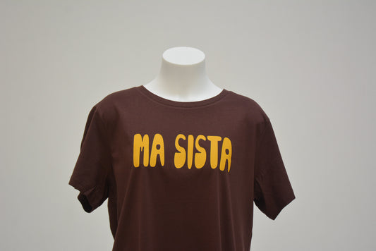 Ma Sista Light Tee Brown - Orange