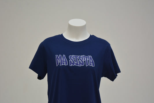 Ma Sista Light Tee Dark Blue - Blue