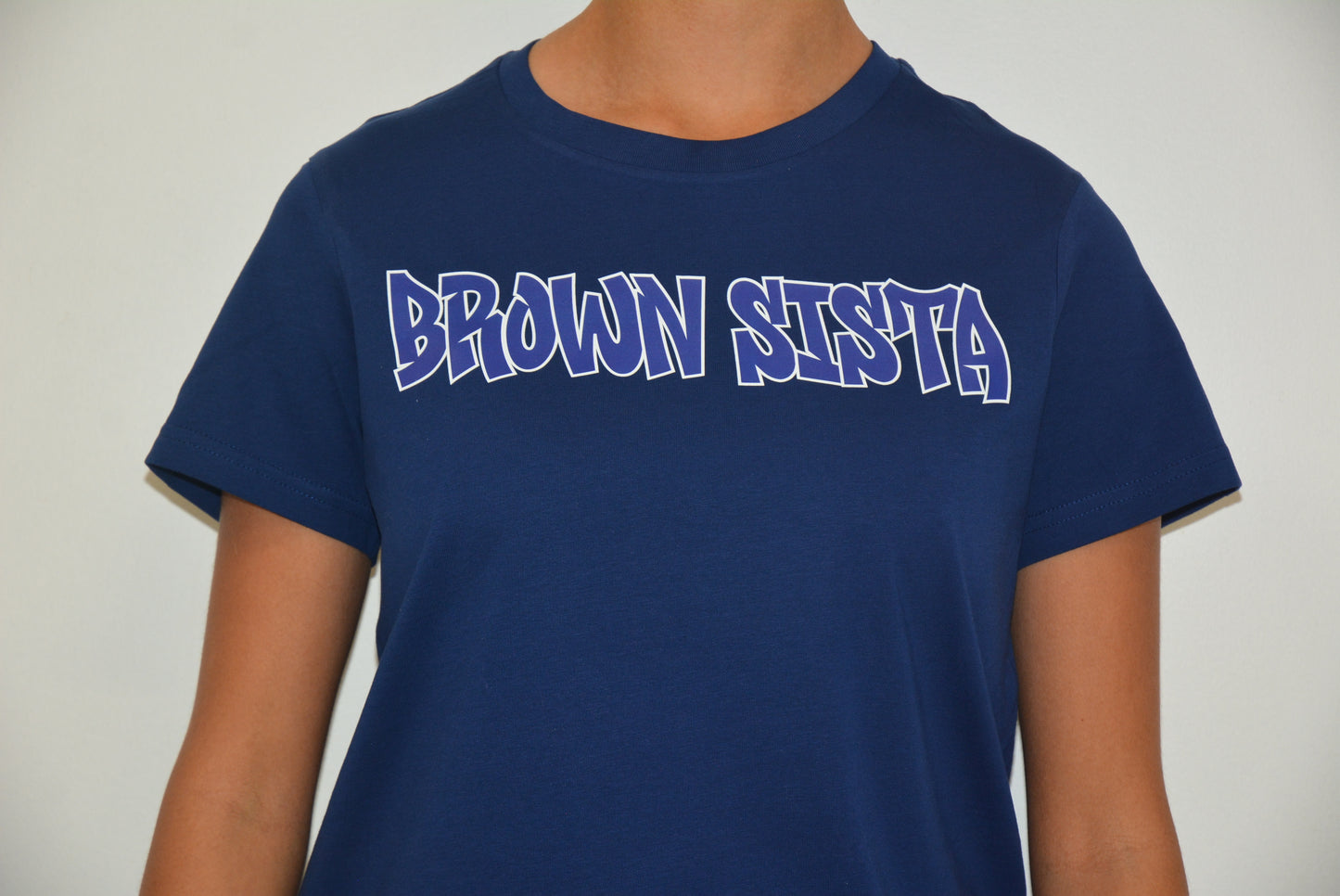 Brown Sista Light Tee Dark Blue - Blue