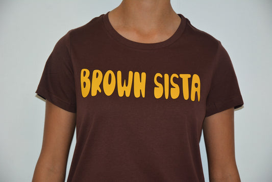 Brown Sista Light Tee Brown - Orange