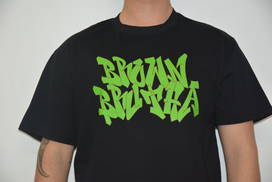 Brown Brutha TB Street Heavy Tee - Lime