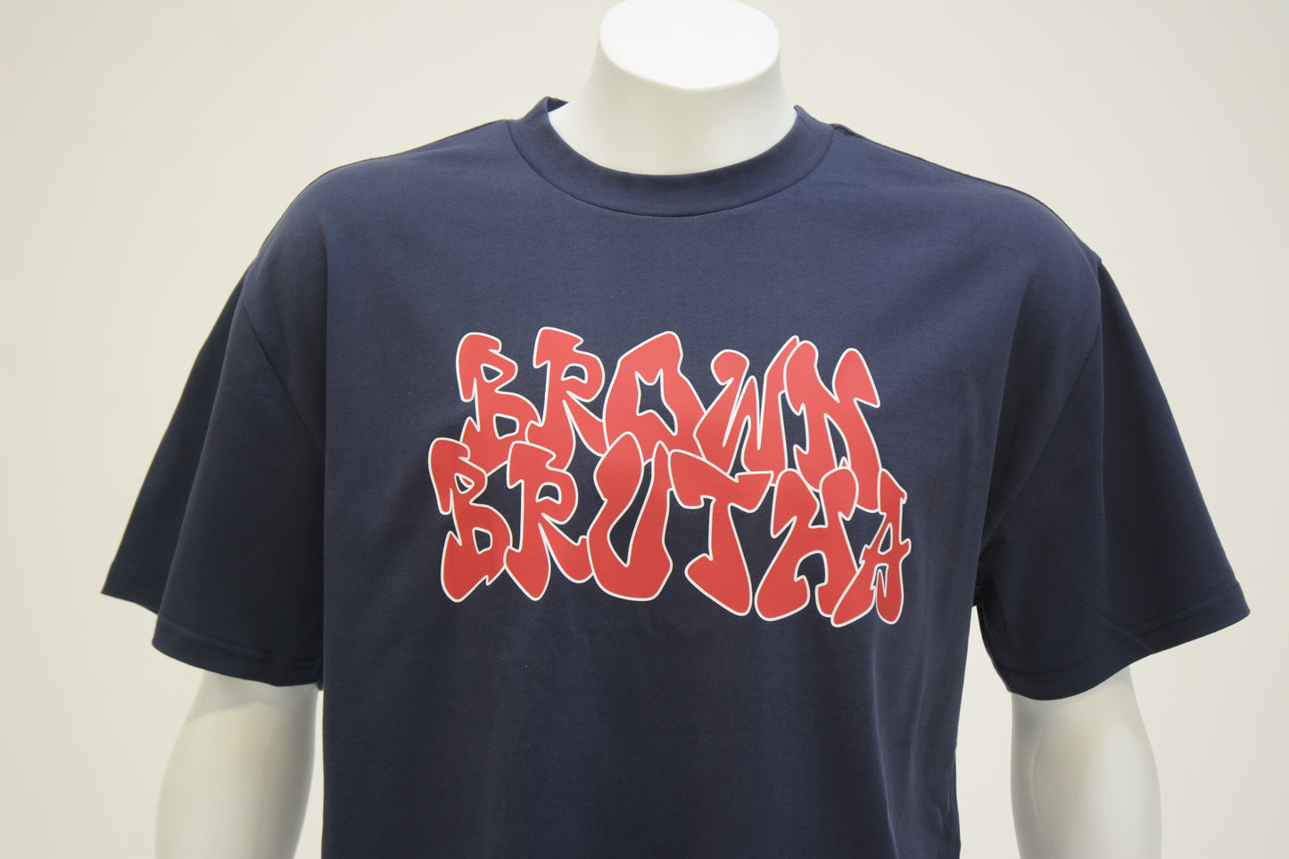 Brown Brutha Heavy Tee UTMB Blue - Red