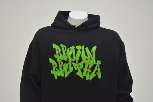 Brown Brutha Heavy Hoodie TB Street Dark Green - Lime